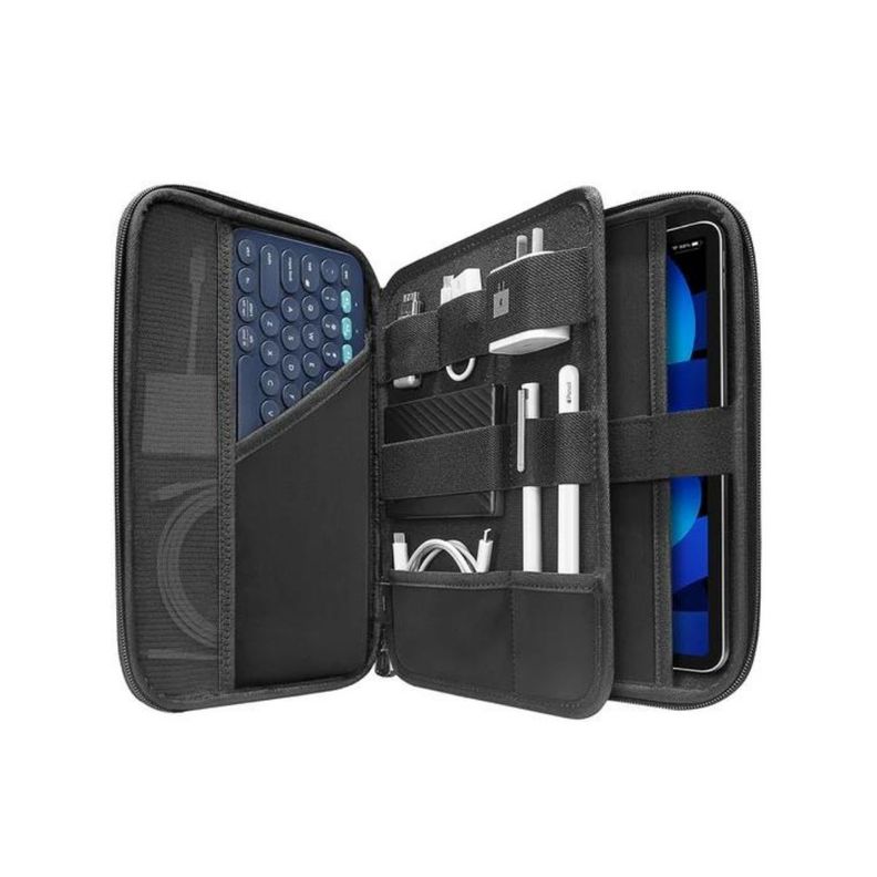 Tomtoc Estuche Portafolio FancyCase-B06 para iPad Air/Pro 11" con espacio Teclado - Negro-1
