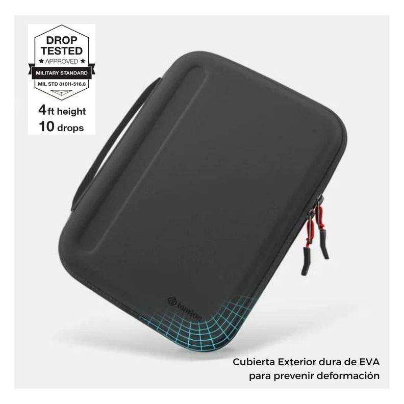 Tomtoc Estuche Portafolio FancyCase-B06 para iPad Air/Pro 11" con espacio Teclado - Negro-3