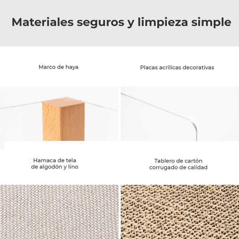 PIDAN - Cama para mascotas - Sound Sleep con rascador-6