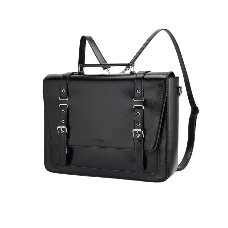 Ecosusi Maletín y Mochila Victor para Notebook 15,6” - Negro-1
