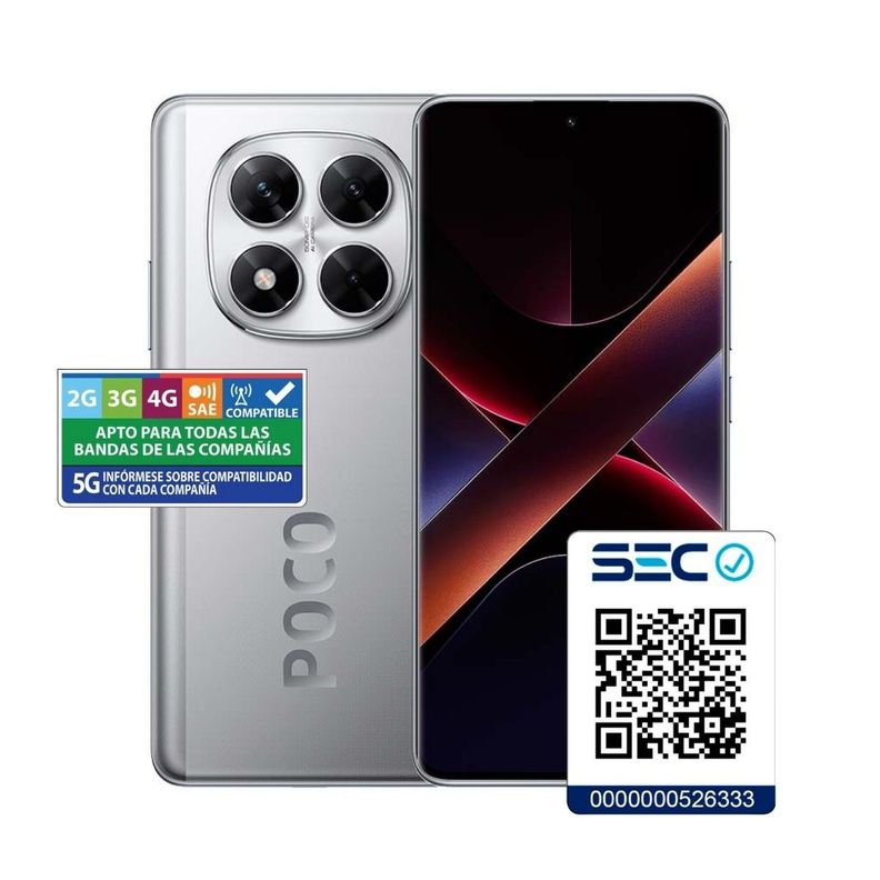 Xiaomi Poco X7 5G 8GB + 256GB Plateado-1