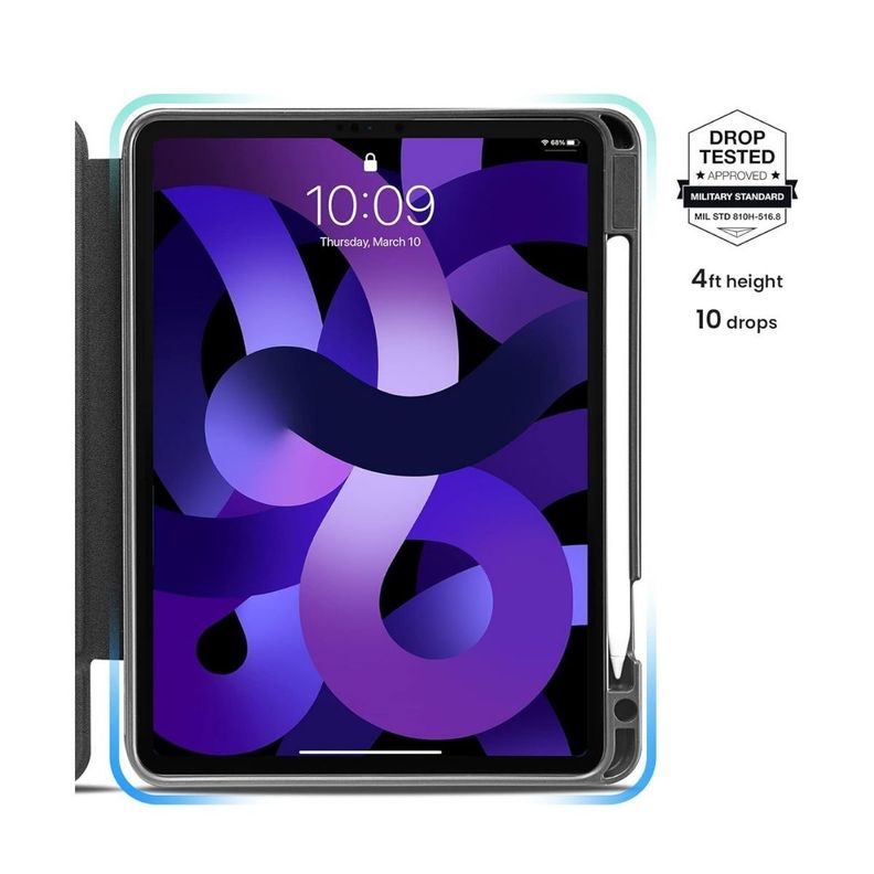Tomtoc Funda Vertical Inspire-B50 Tri-Mode para iPad Air 4/5 de 10.9" - Negro-2