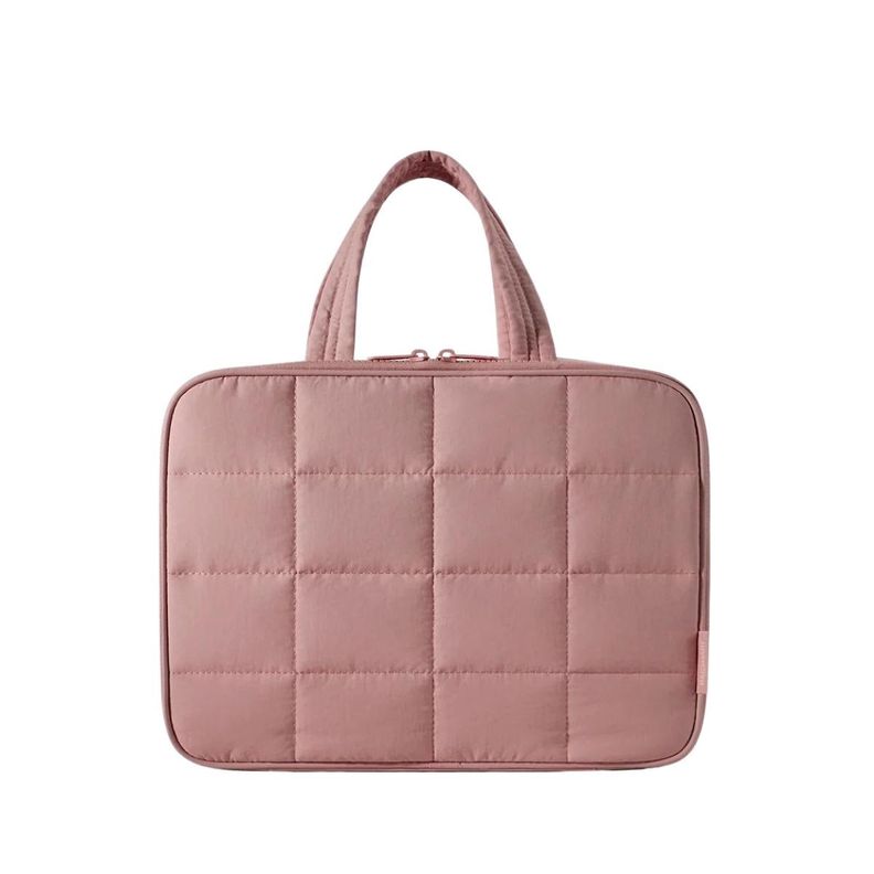 Bagsmart Neceser Multifuncional Spacesaver Puffy Grande - Rosa Fuerte-0
