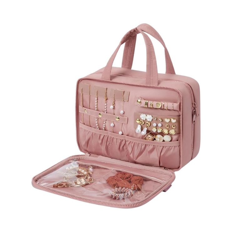 Bagsmart Neceser Multifuncional Spacesaver Puffy Grande - Rosa Fuerte-6