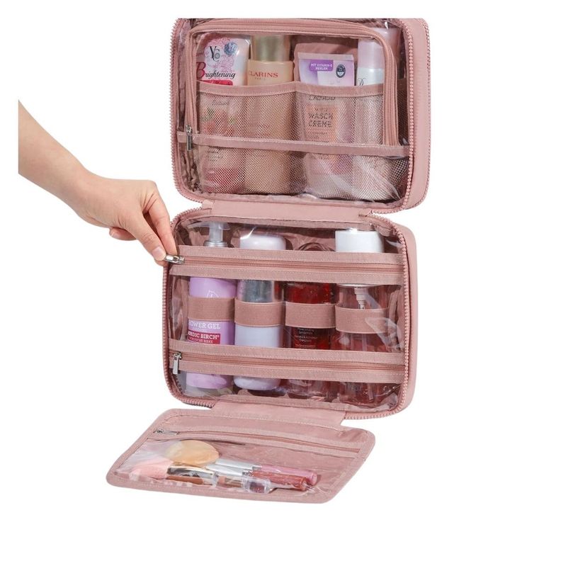 Bagsmart Neceser Multifuncional Spacesaver Puffy Grande - Rosa Fuerte-7