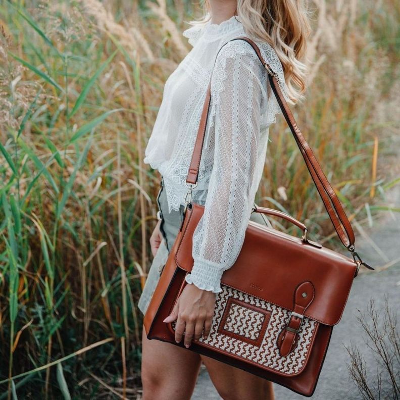 Ecosusi Maletín Messenger bag WAFFLES para laptop 15.6”-5