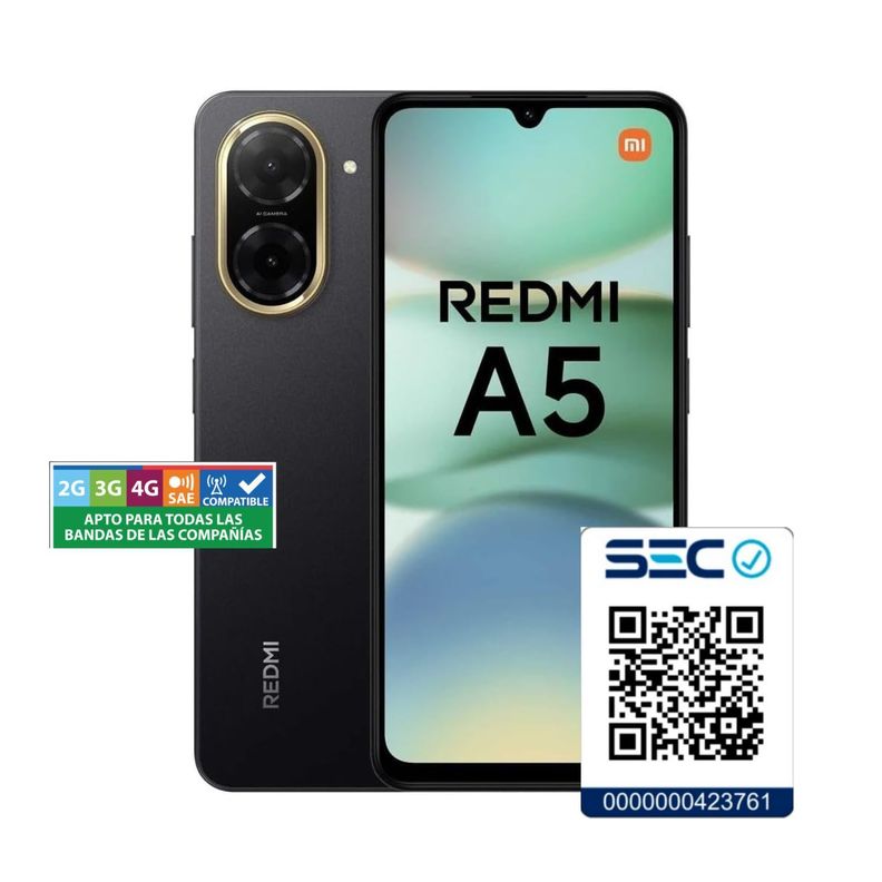 Xiaomi Redmi A5 4G 4GB + 128GB Negro Medianoche-1