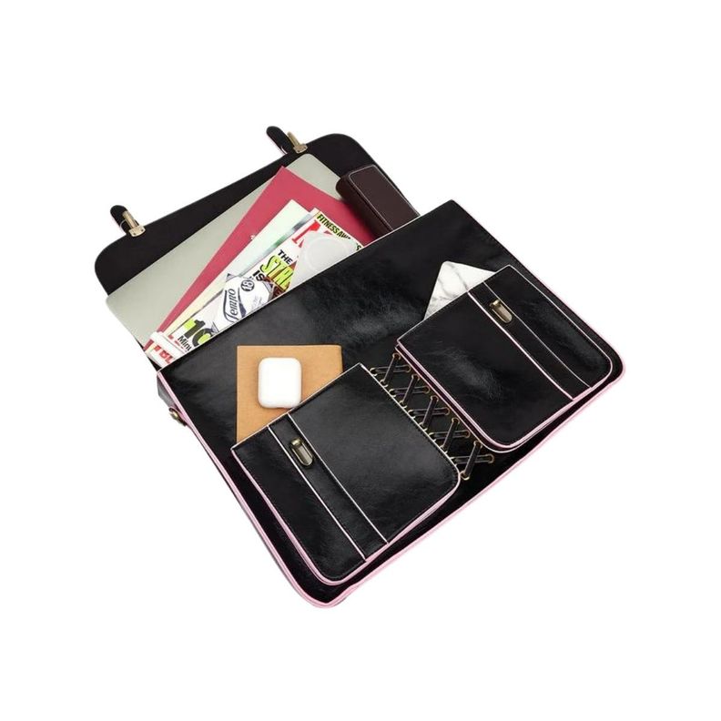 Ecosusi Maletín y Mochila Emily para Notebook 15,6” - Negro-7