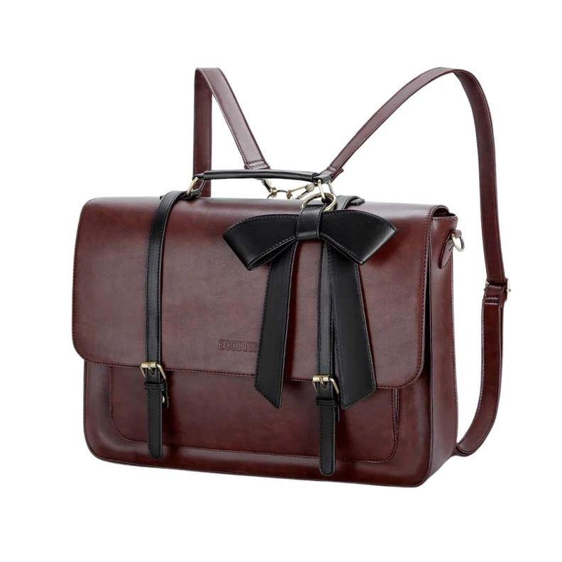 Ecosusi Maletín y Mochila Cocoa Truffle para Notebook 15.6" - Café-3