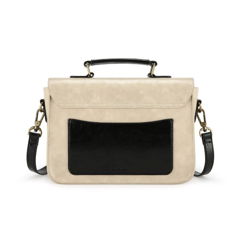 Ecosusi Maletín pequeño Coffee para iPad Mini 7,9" - Negro y Beige-1