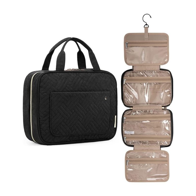 Bagsmart - Neceser kit de viaje con gancho- Negro-1