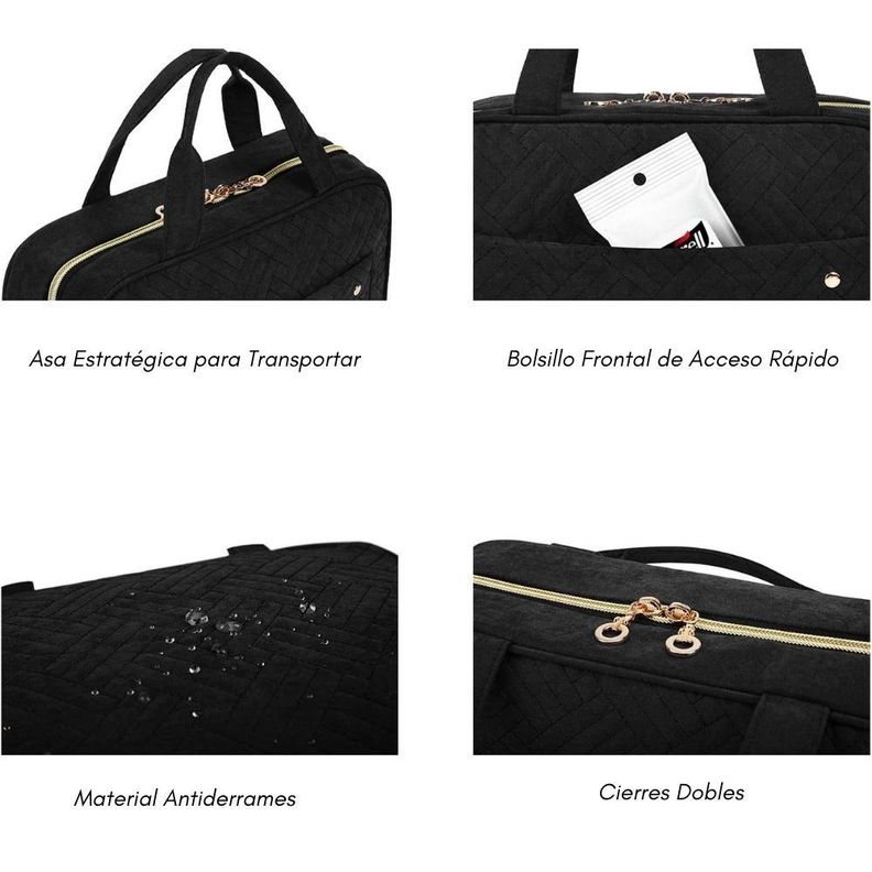 Bagsmart - Neceser kit de viaje con gancho- Negro-2