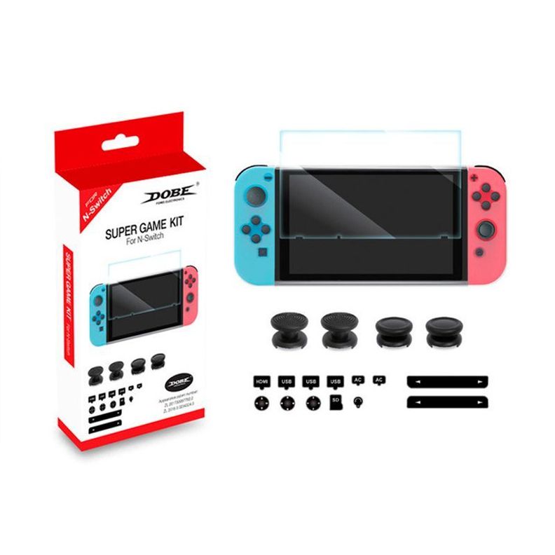 DOBE - Kit Anti Polvo para Nintendo Switch-0