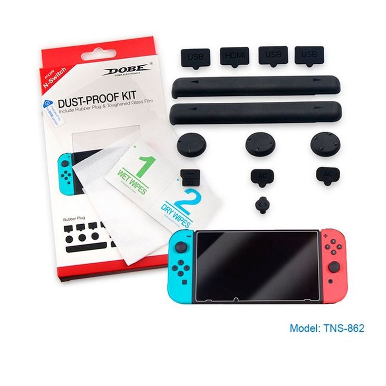 DOBE - Kit Anti Polvo para Nintendo Switch-5