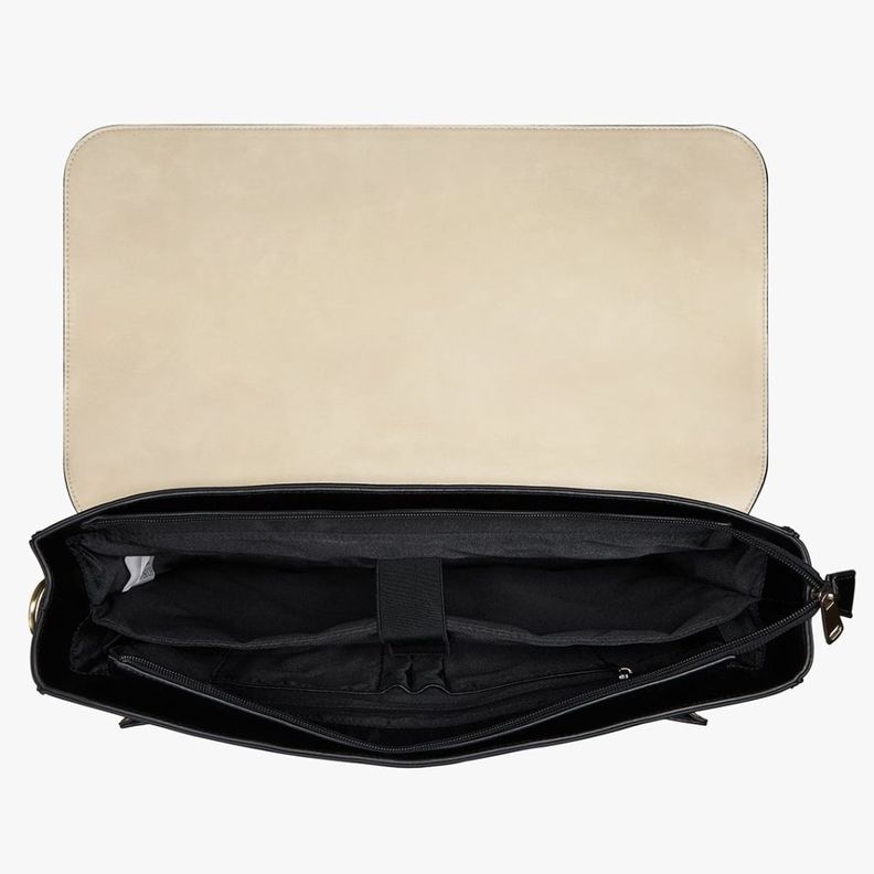 Ecosusi Mochila y Maletín Vintage Sombre para Notebook 15,6" - Negro-4
