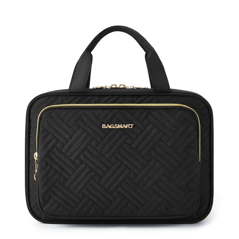 Bagsmart - Neceser de aseo para colgar más bolsa de cosmeticos - Negro-0