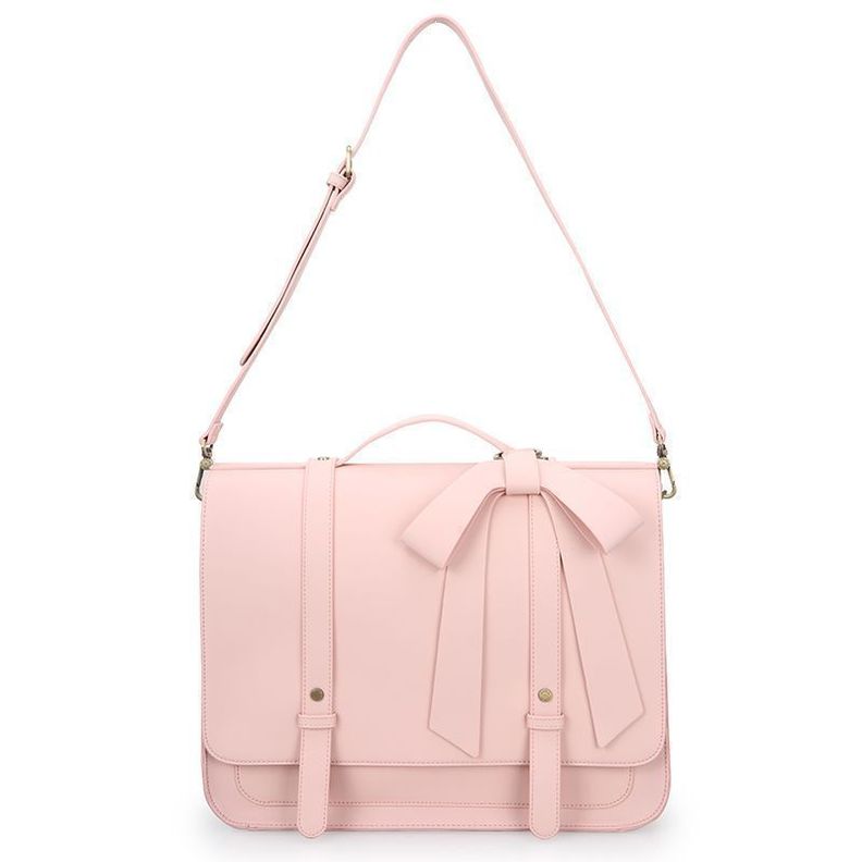 Ecosusi Mochila y Maletín con Lazo Removible Summer Garden Romance para 14" - Rosado-4