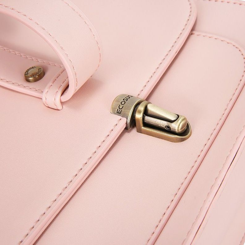 Ecosusi Mochila y Maletín con Lazo Removible Summer Garden Romance para 14" - Rosado-7