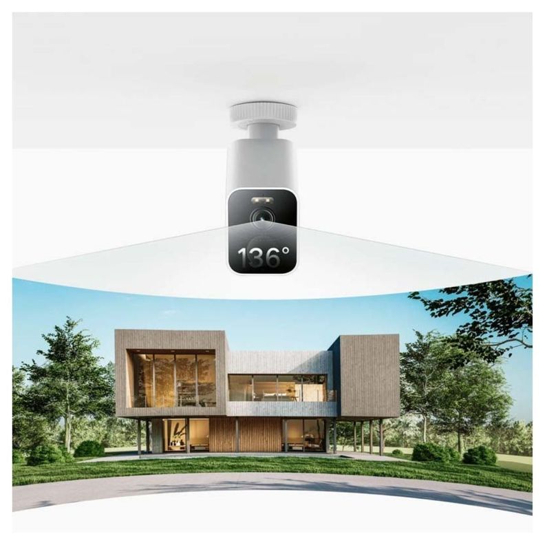 Xiaomi Cámara de Seguridad Exterior BW500 2.5K IP67 Blanco-6
