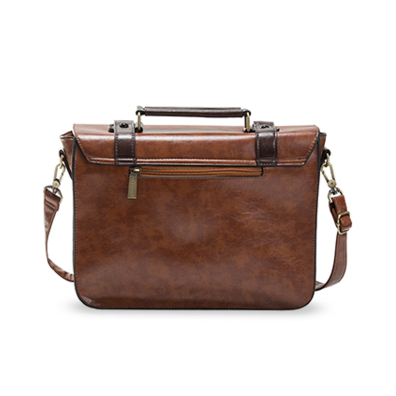 Ecosusi Bolso & bandolera BRIEFE para laptop de 13” – café-5
