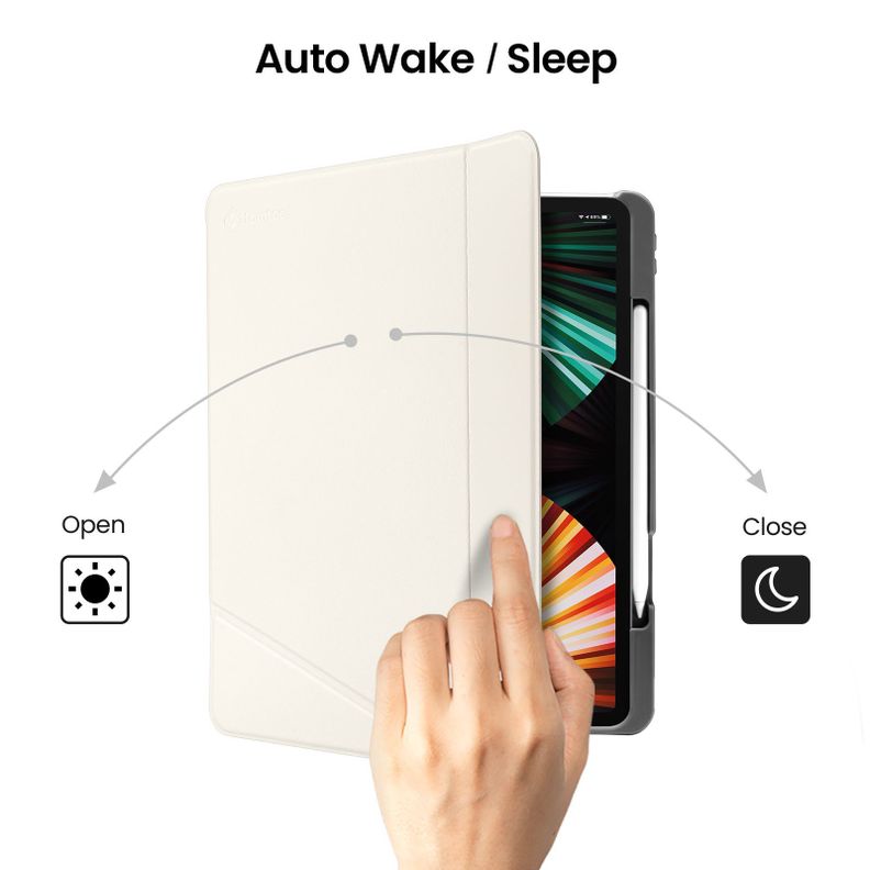 Tomtoc Funda Vertical iPad Pro 12,9'' 6ª/5ª Blanco-3
