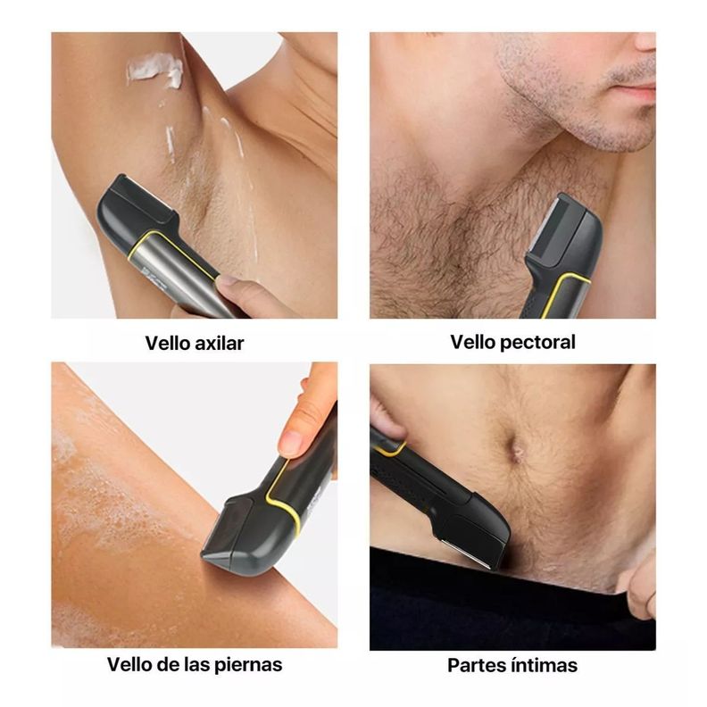 Bomidi Afeitadora Eléctrica Inalámbrica USB HT1 Plateado-4