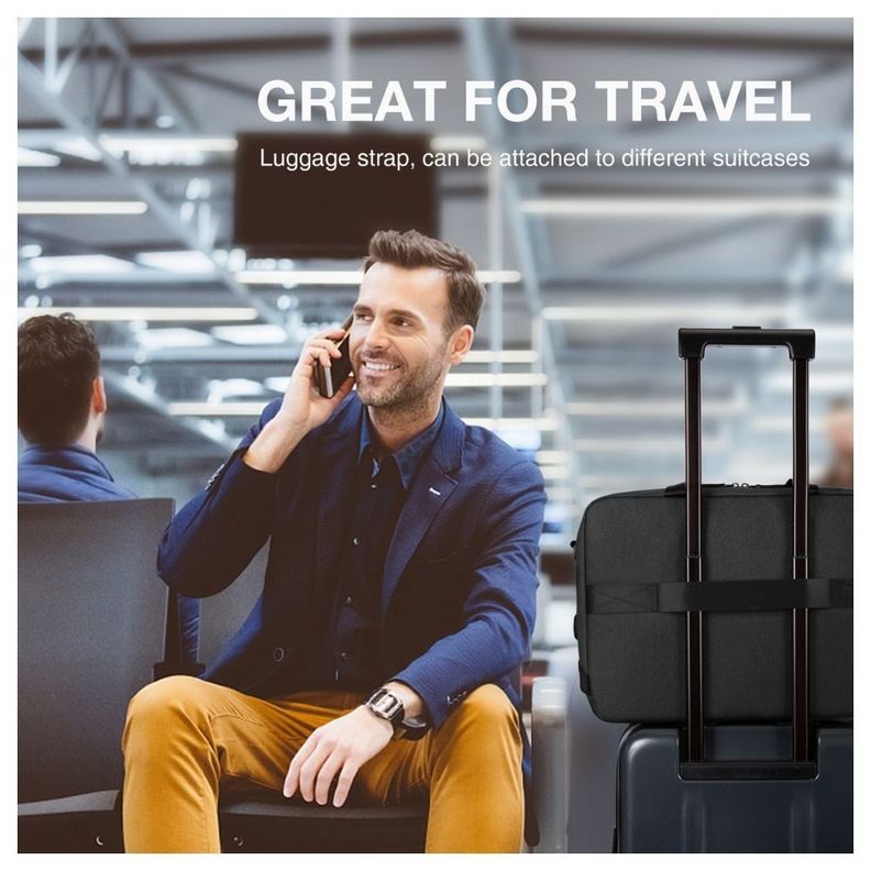 BAGSMART Maletín Falco Notebook 15.6''- Negro-4