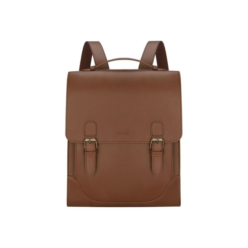 Ecosusi - Mochila Vintage Verbena hasta 14"- Marron Cafe