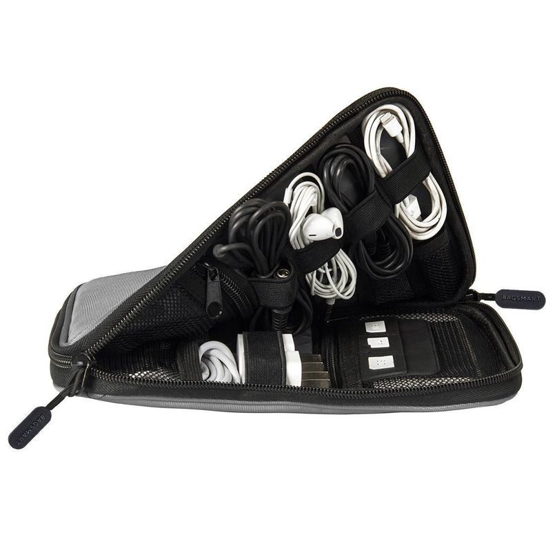 Bagsmart Organizador electrónico Glendora para viajes- Gris-4