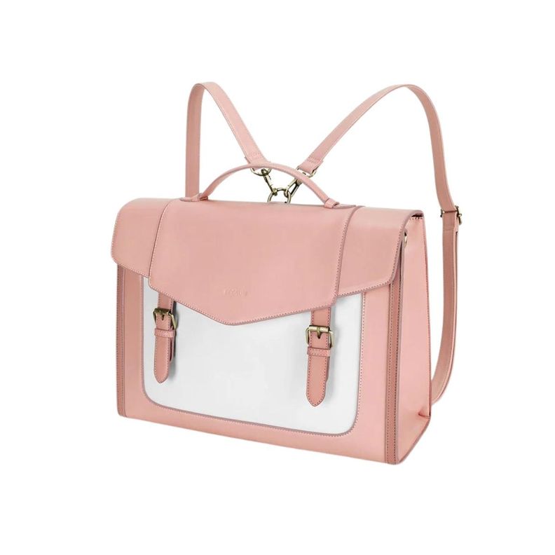 Ecosusi Maletín y Mochila Julie para Notebook 15,6” - Rosado-3