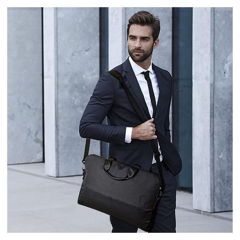 Bagsmart Bolso computador SLIM para 15.6''- Negro Completo-7