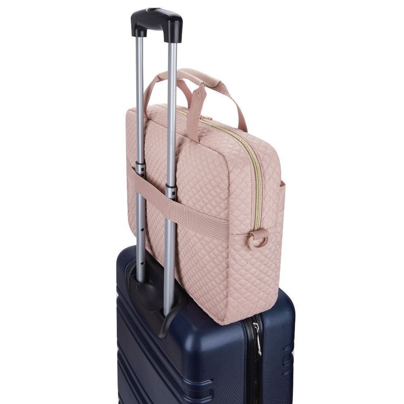 Bagsmart Maletín grande para notebook de 15.6" - Rosado-7