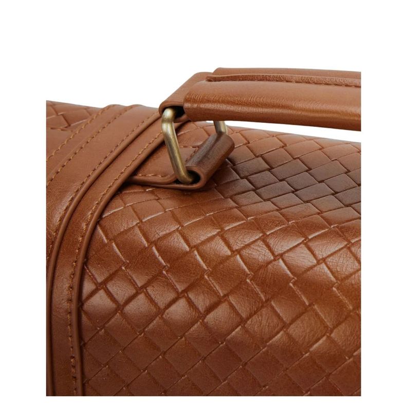 Ecosusi Maletín y Mochila Dolce con Efecto Tejido para notebook 15.6" - Marrón-4