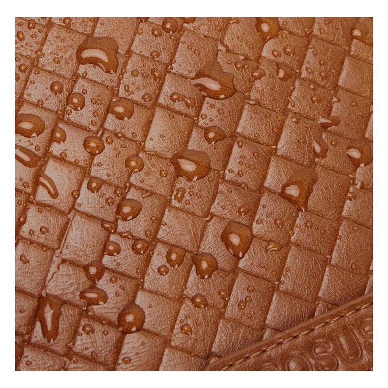 Ecosusi Maletín y Mochila Dolce con Efecto Tejido para notebook 15.6" - Marrón-6