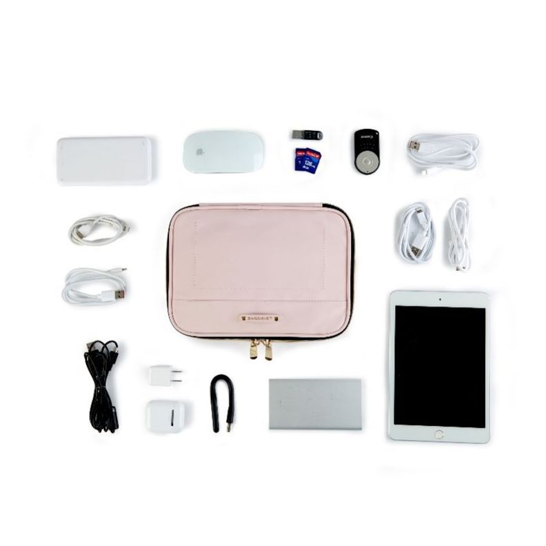 BAGSMART Organizador accesorios electronicos Rosado.-2