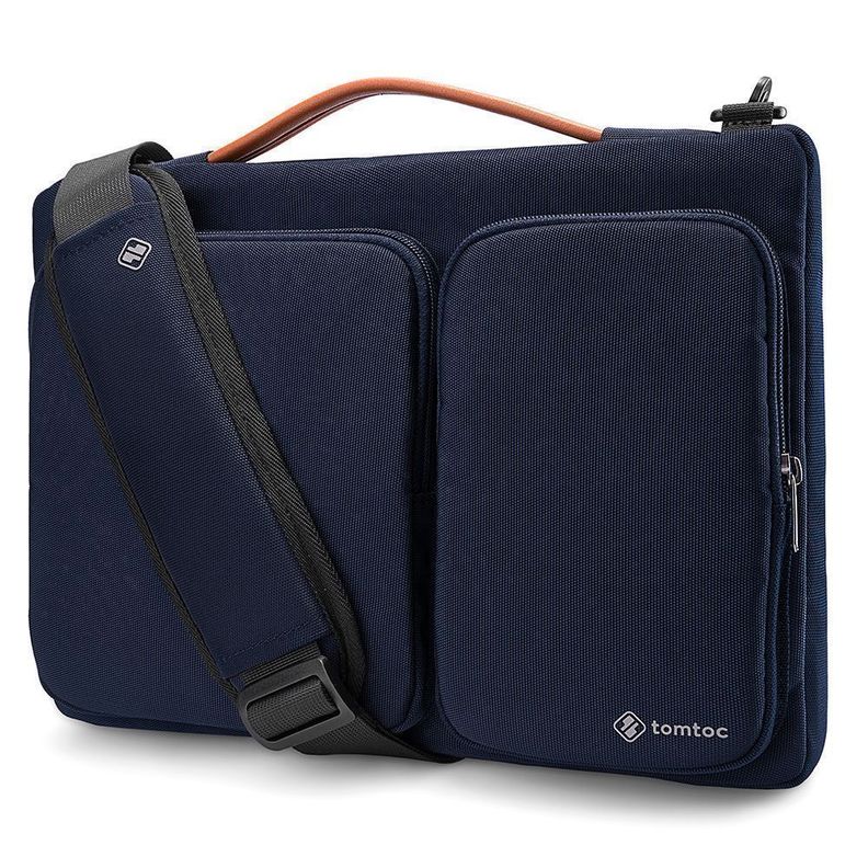 TOMTOC- BOLSO DE HOMBRO A42 PARA NOTEBOOK/MACBOOK 14''- AZUL OSCURO