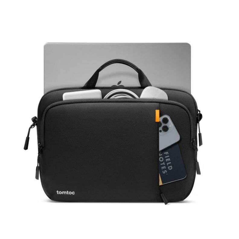 Tomtoc Maletín Delgado Defender-A30 para MacBook 14" - Negro-1
