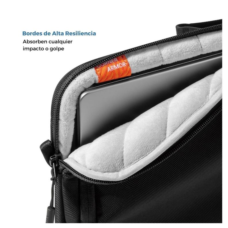 Tomtoc Maletín Delgado Defender-A30 para MacBook 14" - Negro-3