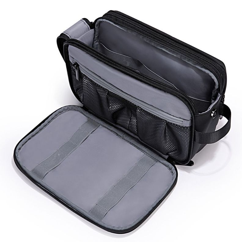 Bagsmart - Neceser de aseo para hombres - Negro Lona-1