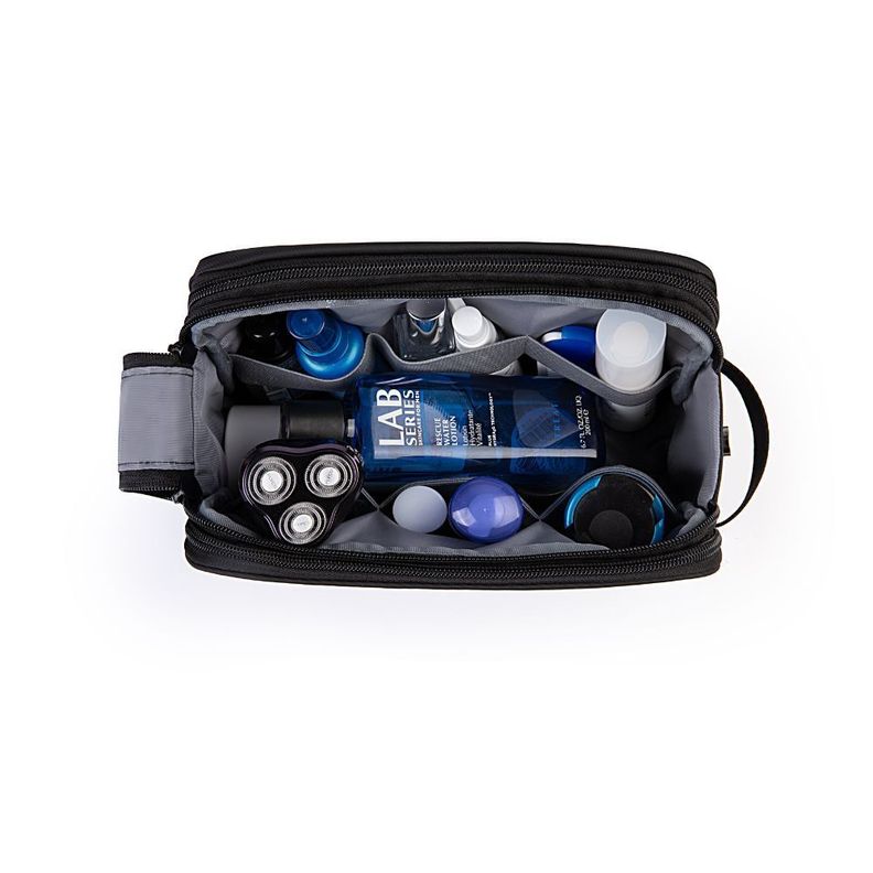 Bagsmart - Neceser de aseo para hombres - Negro Lona-3