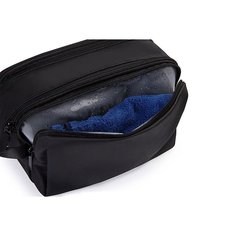 Bagsmart - Neceser de aseo para hombres - Negro Lona-5
