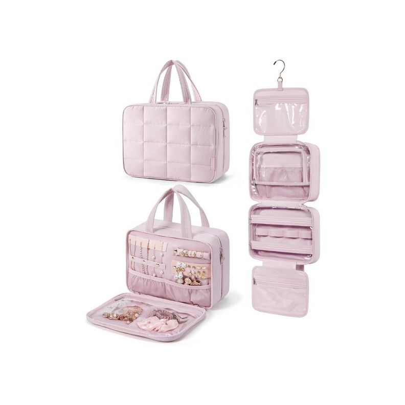 Bagsmart Neceser Multifuncional Spacesaver Puffy Grande - Rosado-1