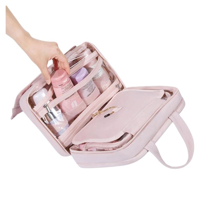 Bagsmart Neceser Multifuncional Spacesaver Puffy Grande - Rosado-3