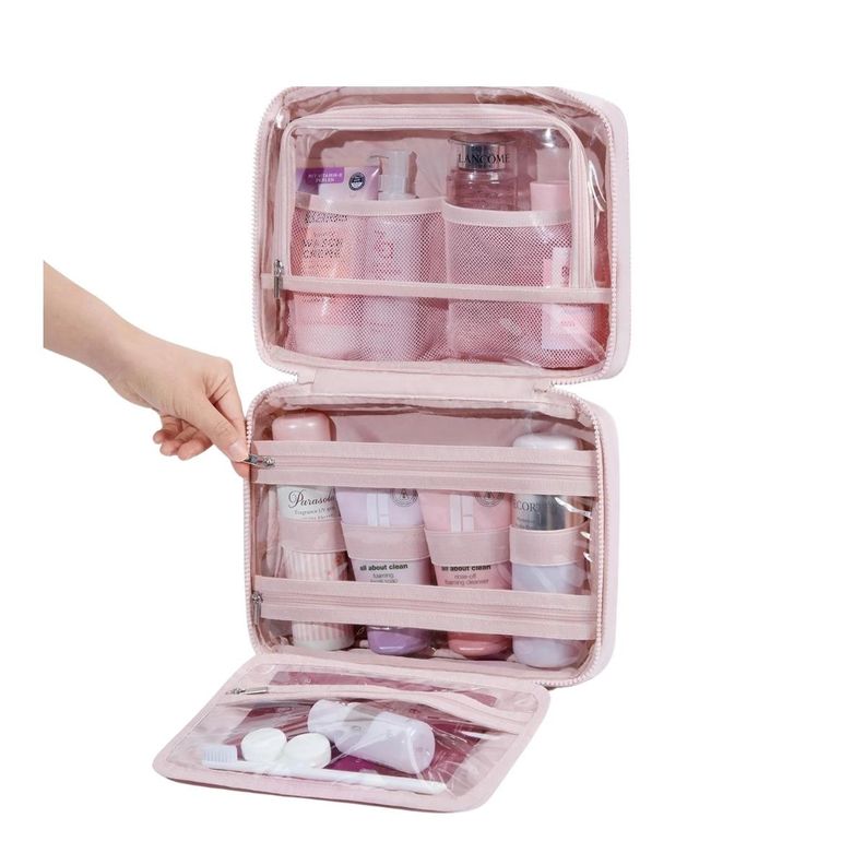 Bagsmart Neceser Multifuncional Spacesaver Puffy Grande - Rosado-7
