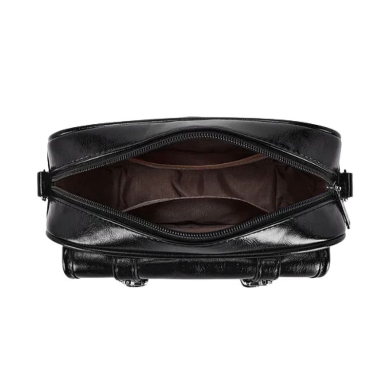 Ecousi Bolso Mensajero Mia con Correa Ancha - Negro-3