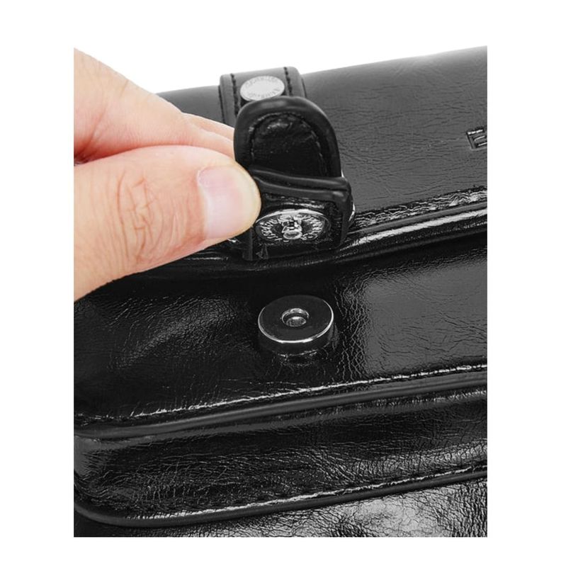 Ecousi Bolso Mensajero Mia con Correa Ancha - Negro-4