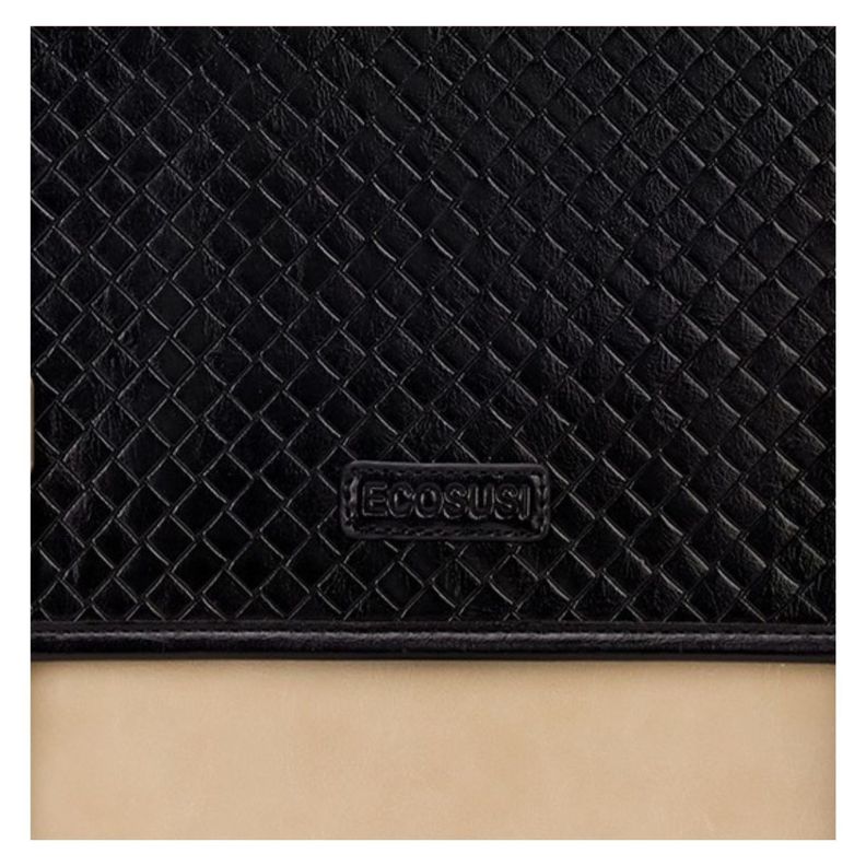 Ecosusi Maletín y Mochila Dolce con Efecto Tejido para notebook 15.6" - Negro-5