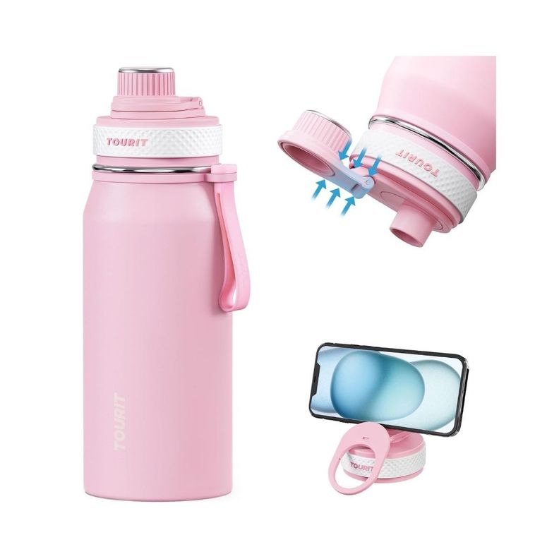 Tourit Botella de Agua Térmica Deportiva 32oz - Rosado-1