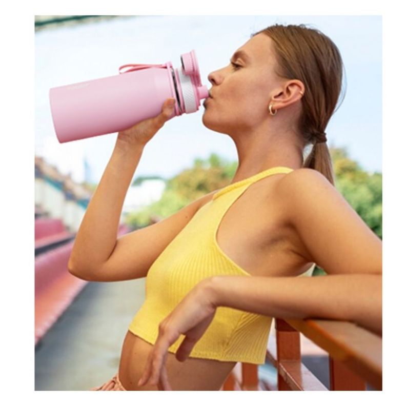 Tourit Botella de Agua Térmica Deportiva 32oz - Rosado-3