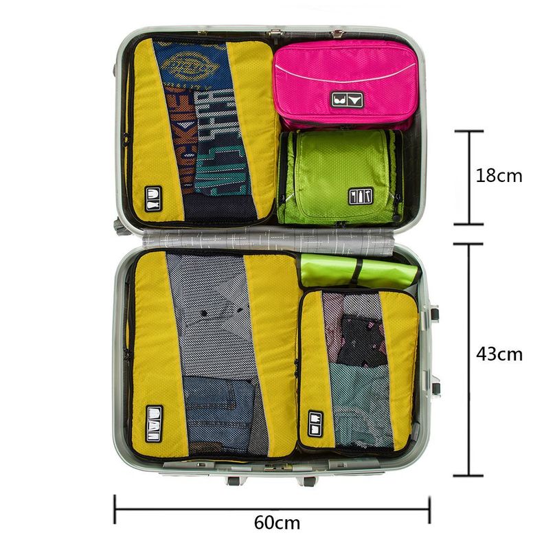 Bagsmart - Neceser de aseo gran capacidad - Verde-5